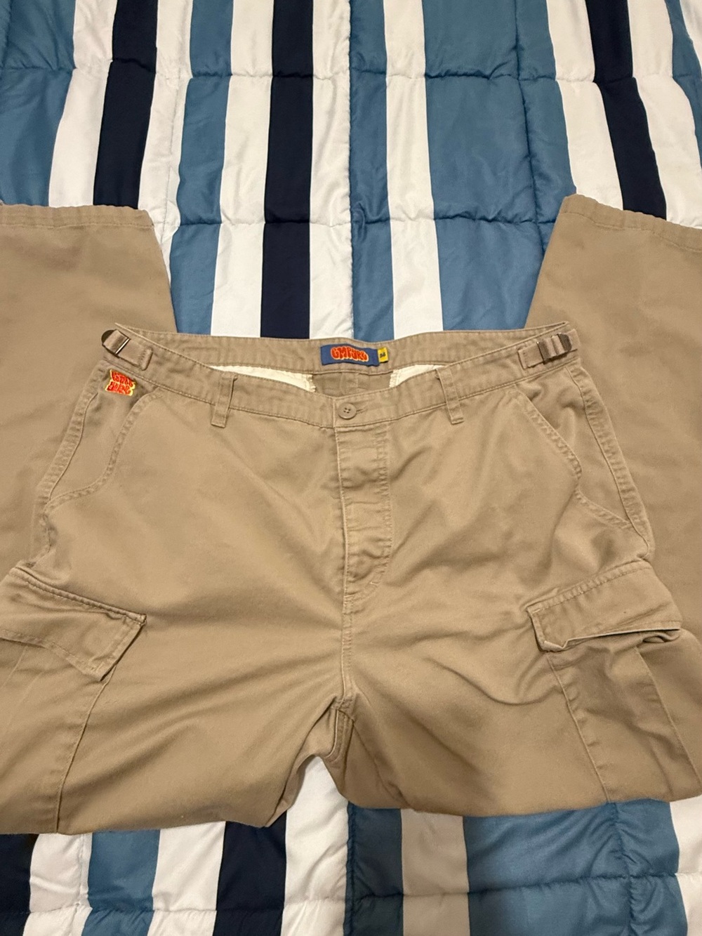 Empyre Khaki Cargo Pants with Branded Waist Tag